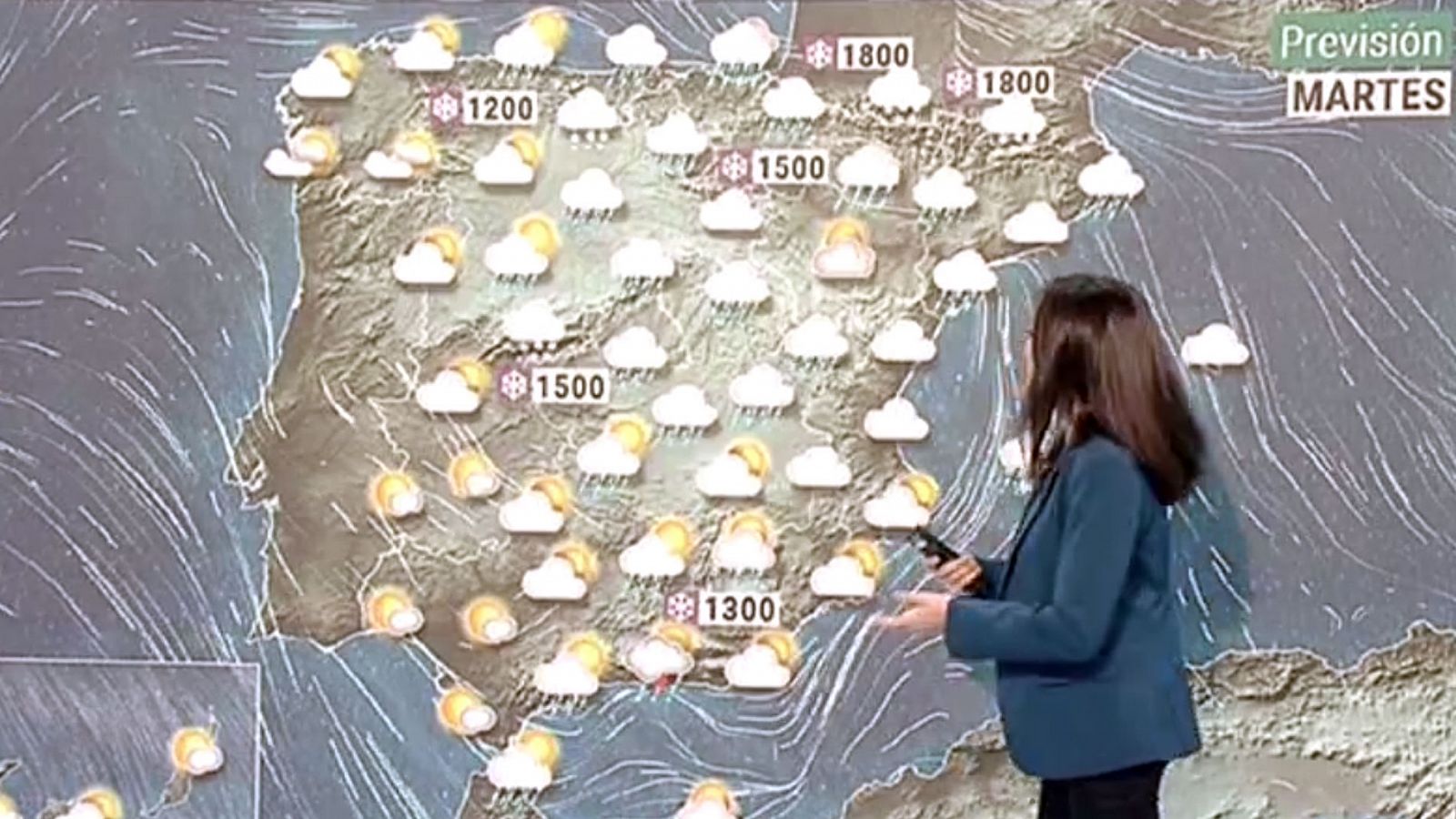 Descenso generalizado de temperaturas y lluvia persistente en el noroeste peninsular - RTVE.es