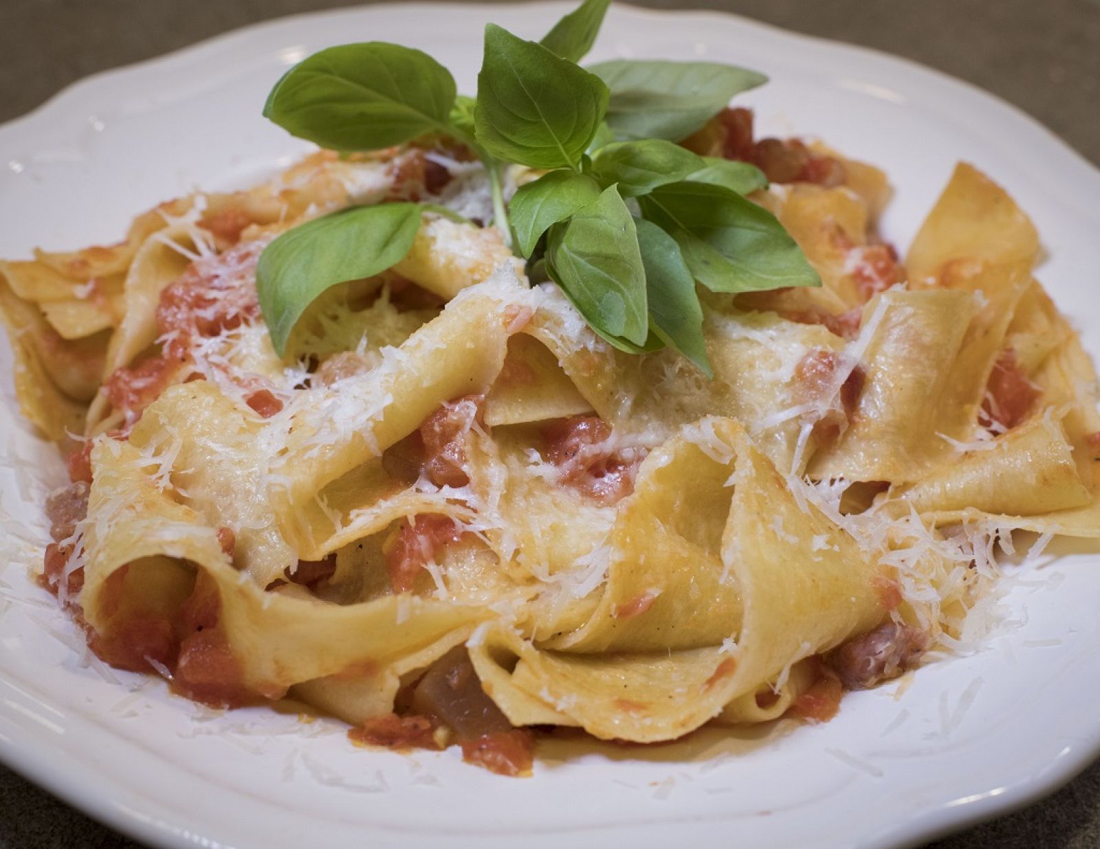 "Pasta amatriciana" de Dani García