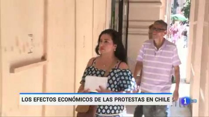 Telediario 1 - Chile continúa sumido en la protesta social