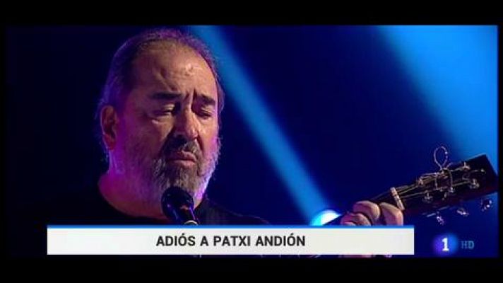 Telediario 1 - Muere el cantante y actor Patxi Andión en un accidente de tráfico en Soria