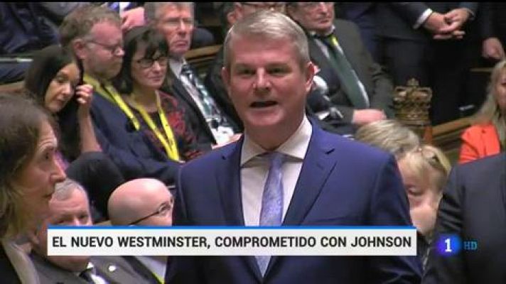 Telediario 1 - El Parlamento británico aprueba el proyecto para el 'Brexit'