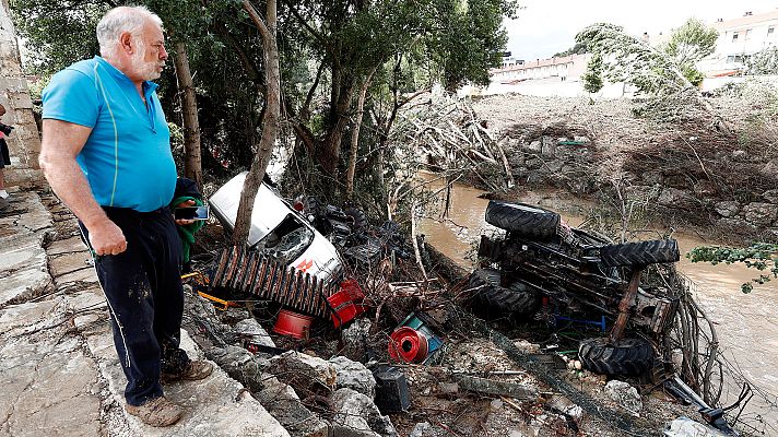 Telediario 1 - Aumenta la venta de Lotería en lugares donde ha habido alguna catástrofe