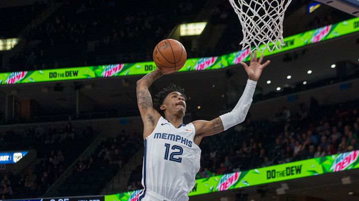 Telediario 1 - Jamel Morant, a punto de culminar un mate mítico en la NBA