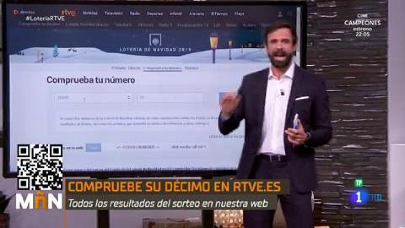 Compruebe su décimo de lotería en RTVE.es