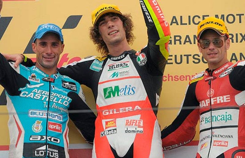 Carrera íntegra de la categoría de 250 cc disputada en el Gran Premio de Alemania.