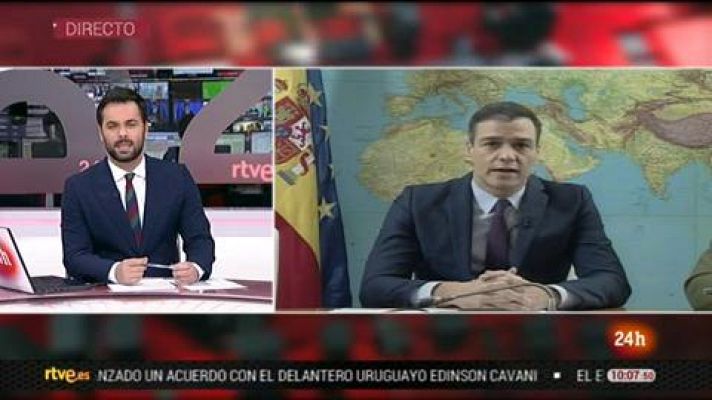Pedro Sánchez felicita a las tropas en el extranjero