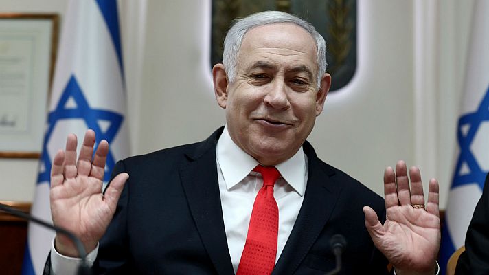 Benjamín Netanyahu, evacuado por un proyectil de Gaza