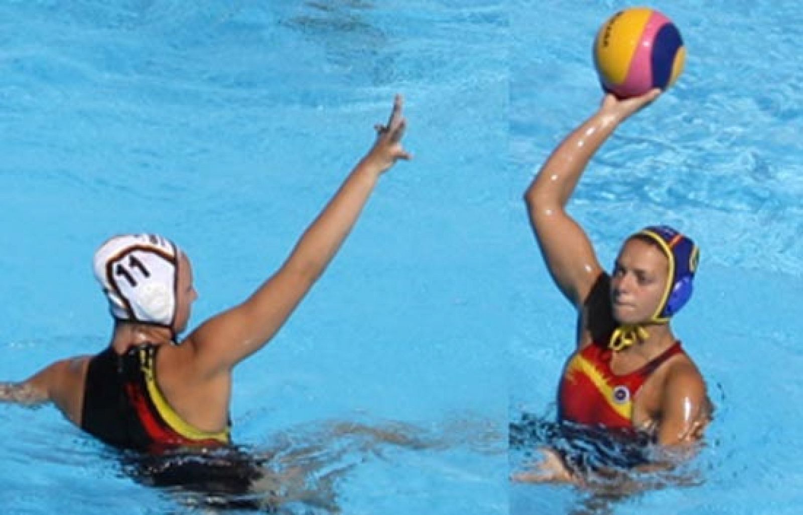 La selección española de waterpolo femenina derrota a Alemania por 17-12 en su debut en el Mundial de Natación de Roma.   