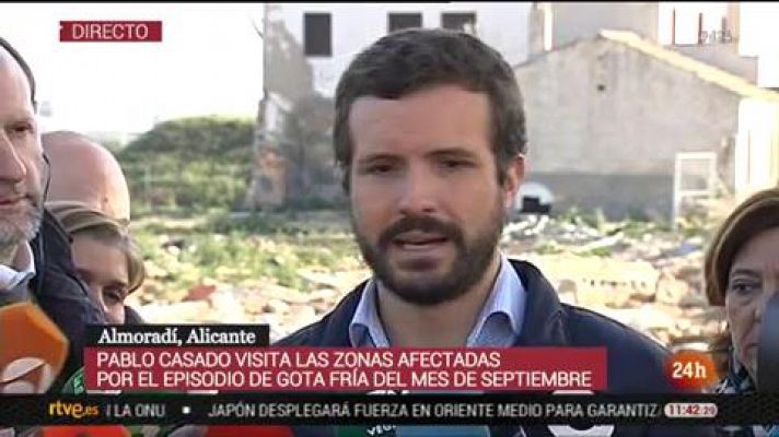 Casado critica que Sánchez no haga balance del año