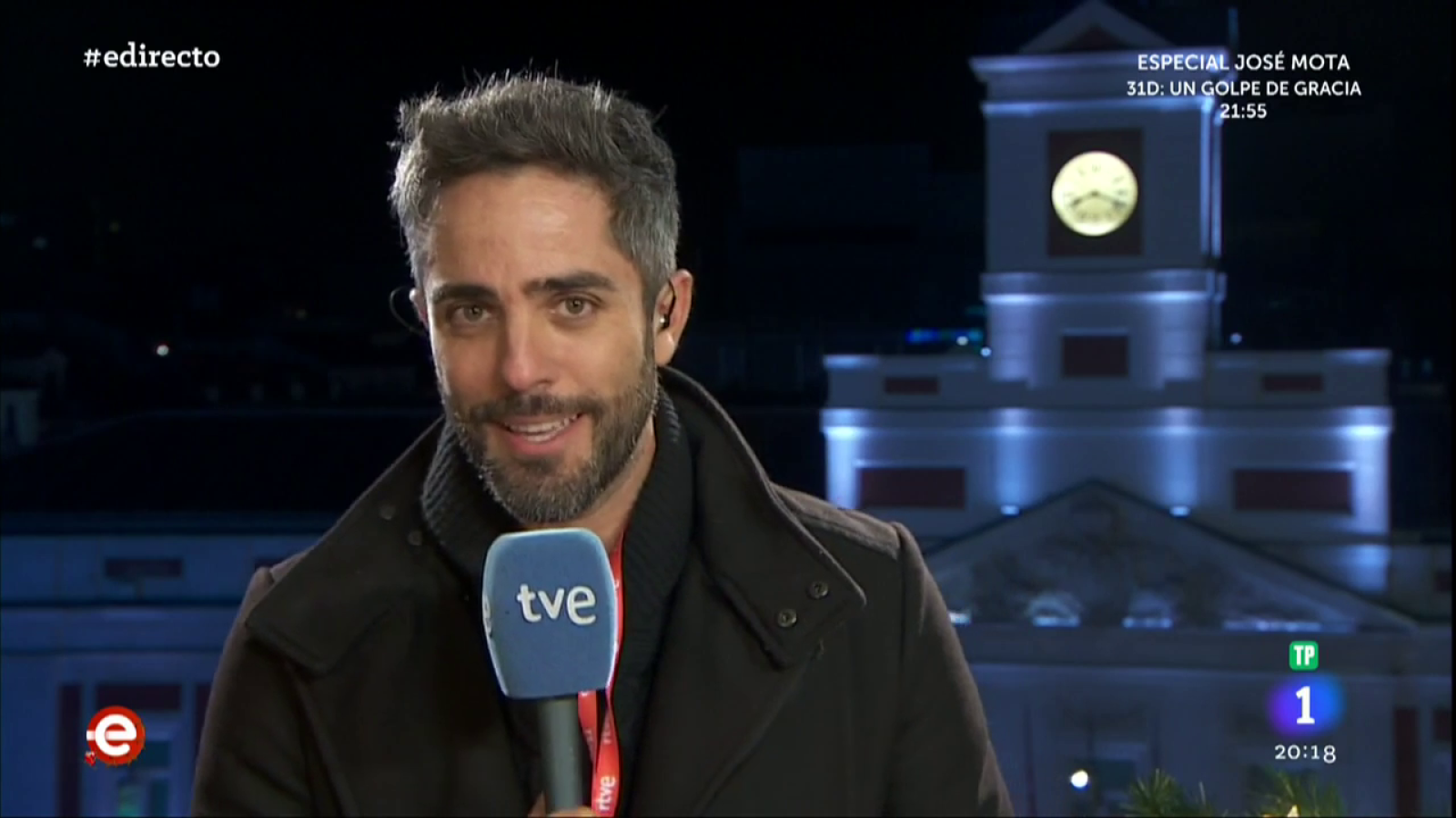 Roberto Leal, preparado para recibir el 2020 desde la Puerta del Sol de Madrid