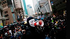 Hong Kong recibe el nuevo año con más protestas populares que exigen reformas democráticas