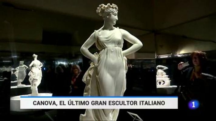 Telediario 1 - Roma dedica una exposición a Antonio Canova, el último gran escultor italiano del neoclasicismo