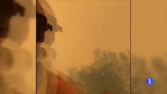 Telediario 1 - Éxodo masivo por la amenaza de un recrudecimiento de incendios en Australia