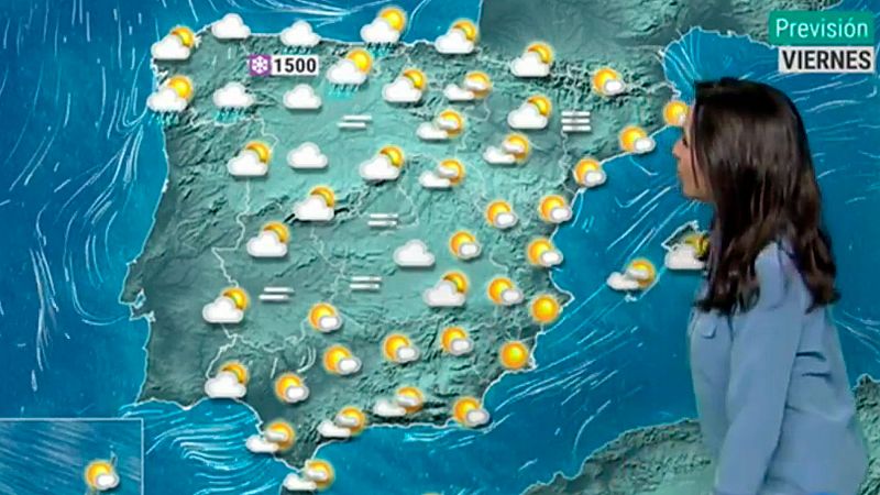 El tiempo sigue estable en la mayor parte de España con lluvias débiles en el Cantábrico