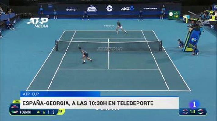 Telediario 1 - Australia, Canadá y Rusia empiezan fuerte la ATP Cup