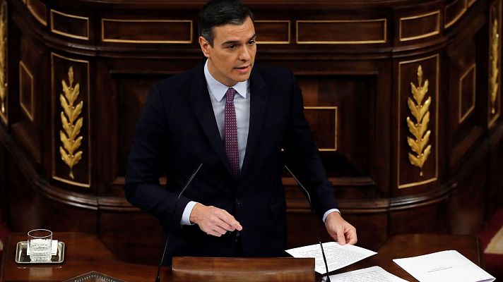 Especiales informativos - Intervención íntegra de Pedro Sánchez durante la primera jornada de investidura