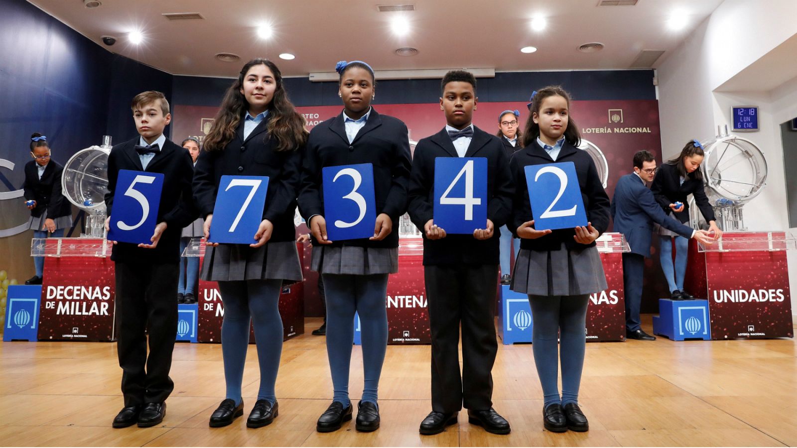 El 57.342, primer premio del Sorteo Extraordinario del Niño