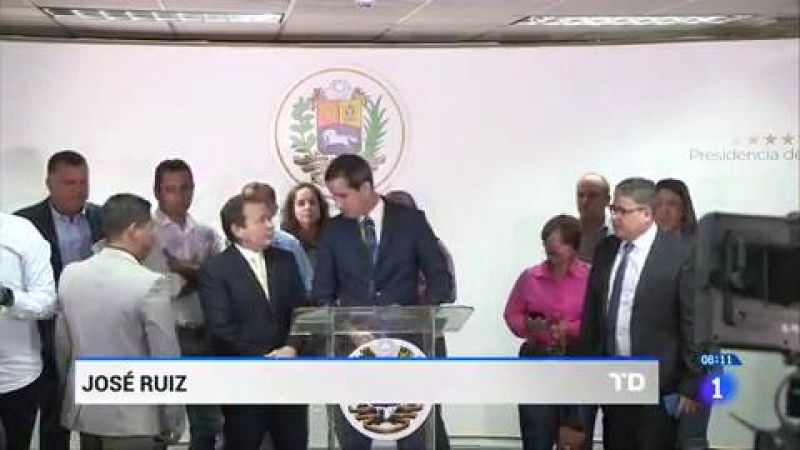 Juan Guaidó es reelegido como presidente del Parlamento de Venezuela en una sesión paralela