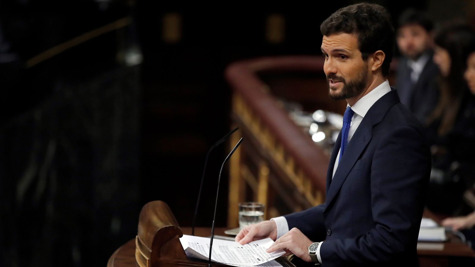 Debate de investidura |  Casado acusa a Sánchez de "cambiar el régimen" y califica a su Gobierno de "ultra"