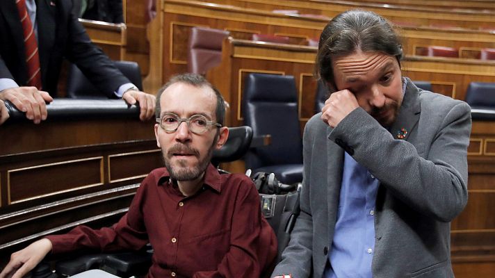 Pablo Iglesias llora de emoción tras la mayoría de Sánchez en la segunda votación de investidura