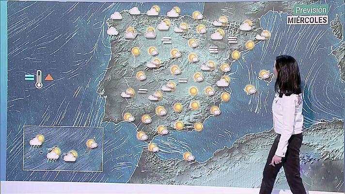 El tiempo - La niebla persiste en zonas del interior, con pocas nubes en general