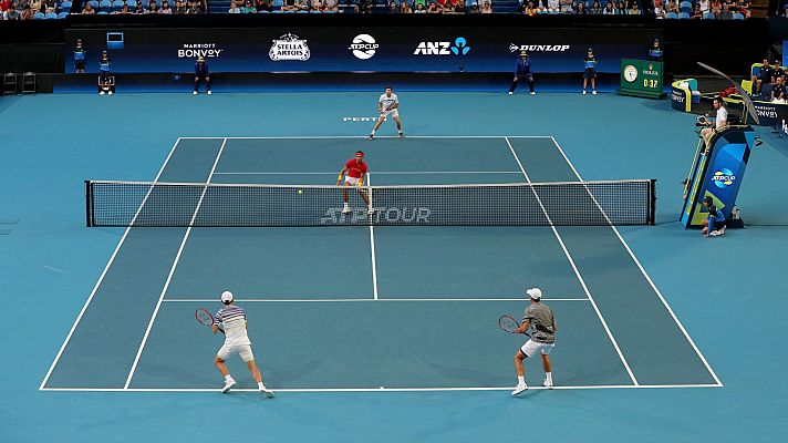 Tenis - ATP Cup 3º partido dobles: España - Japón