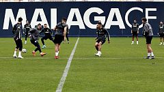 El Málaga, ya sin Víctor Sánchez del Amo, vuelve a los entrenamientos