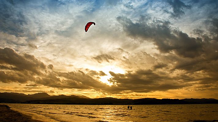 Viento fuerte en el litoral cantábrico