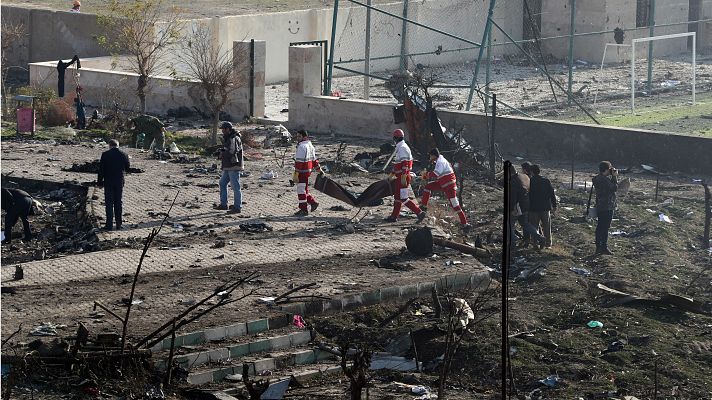 Telediario 1 - El avión ucraniano podía haber sido derribado por error