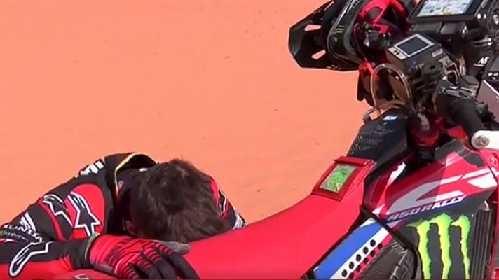 Kevin Benavides se despide del Dakar entre lágrimas