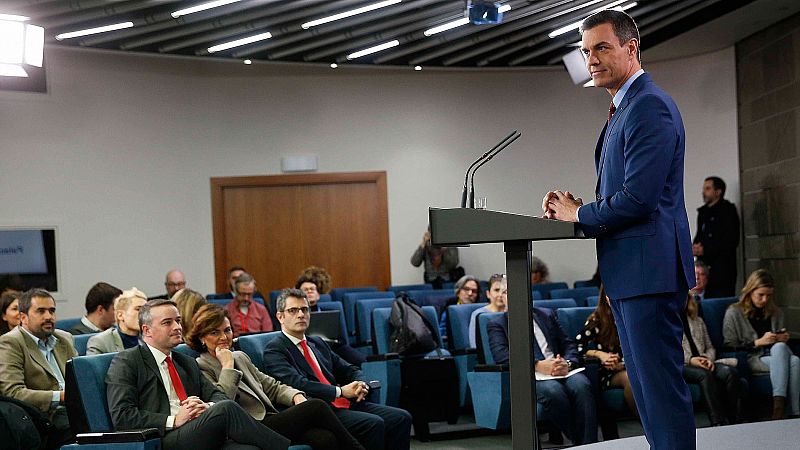 Intervención íntegra de Pedro Sánchez en la presentación de los miembros del nuevo Gobierno