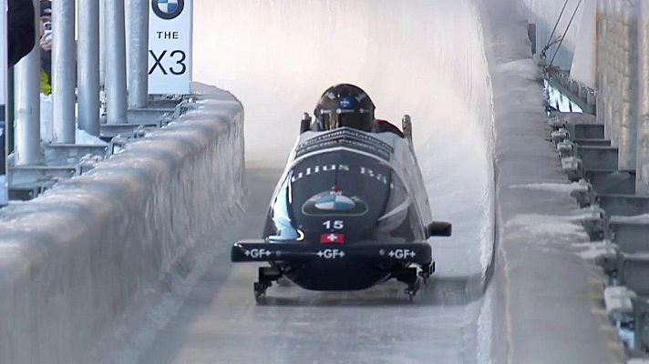 Bobsleigh A-4 masculino - Copa del Mundo. 2ª manga. La Plagne (Francia)