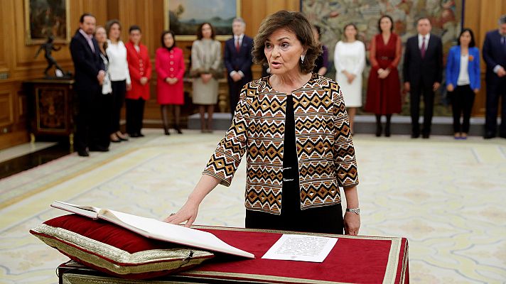 Carmen Calvo: declaraciones de la nueva vicepresidenta