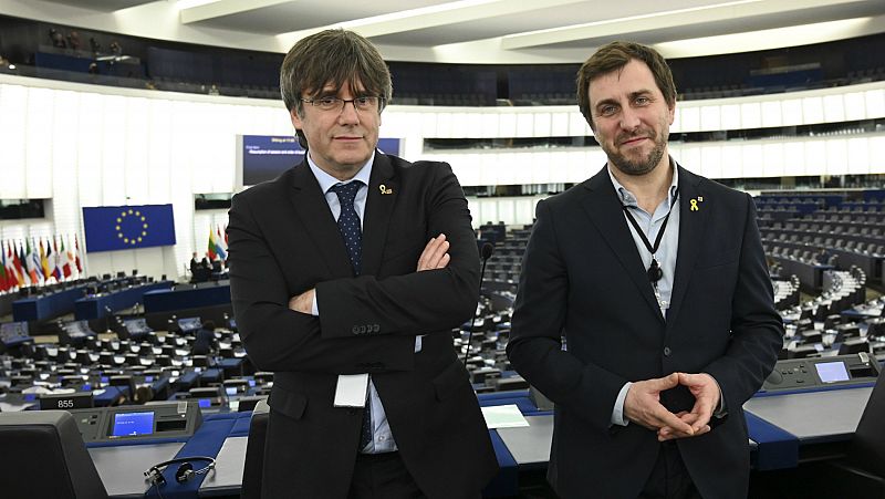 Puigdemont se estrena en el Parlamento Europeo defendiendo el derecho de autodeterminación para Cataluña
