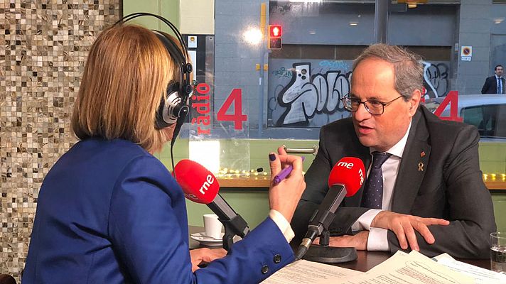 Entrevista de Quim Torra en Ràdio 4 de RNE