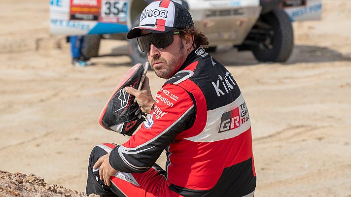 Telediario 1 - Alonso: "Es una carrera dura, pero no nos rendimos"