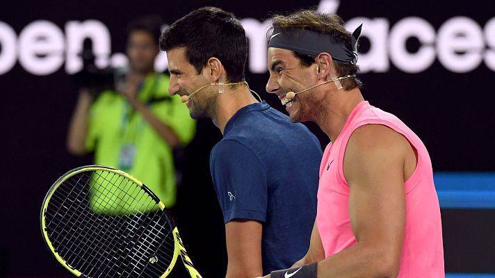 Telediario 1 - Las estrellas del tenis mundial recaudan más de tres millones de euros para los incendios de Australia