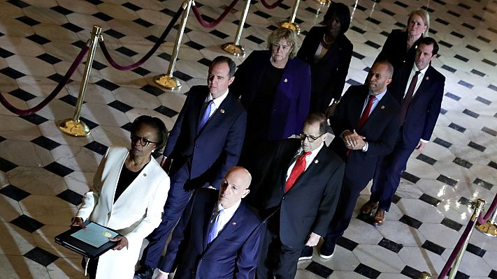 Telediario 1 - El 'impeachment' a Trump arranca en el Senado