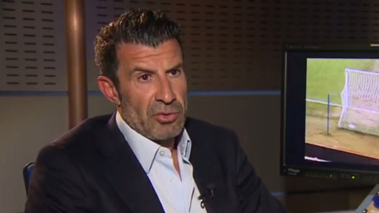Luis Figo ha visitado TVE y ha analizado el cambio de entrenador en el Barça