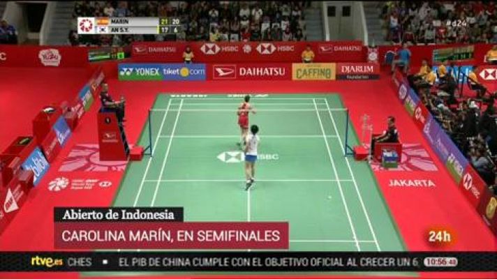 Carolina Marín, en semifinales de Indonesia