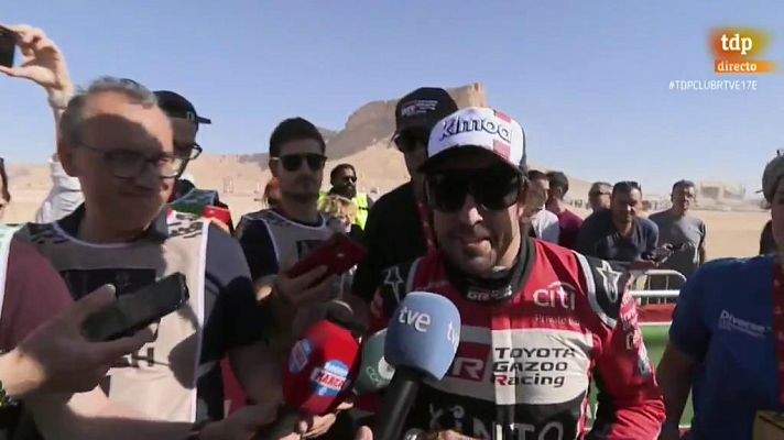 Alonso, tras acabar en su debut en el Dakar: "No puedo estar más contento"