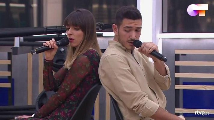 OT 2020 - Bruno y Maialen interpretan "Sinmigo" en el segundo pase