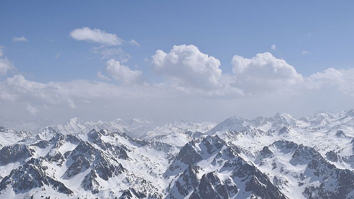 Nevadas en puntos del Pirineo