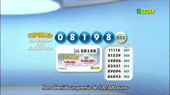 Sorteo ONCE - 17/01/20