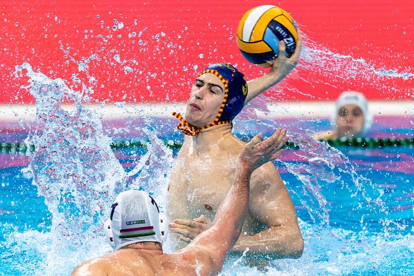 Telediario 1 - España golea a Turquía en el Europeo de waterpolo