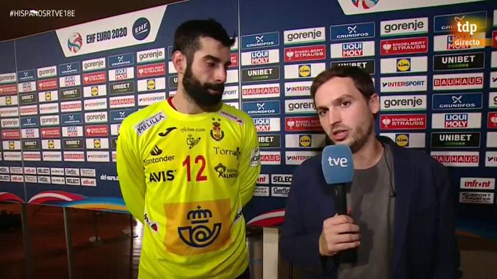 Europeo de Balonmano - Corrales: "Ha sido un partido muy duro"