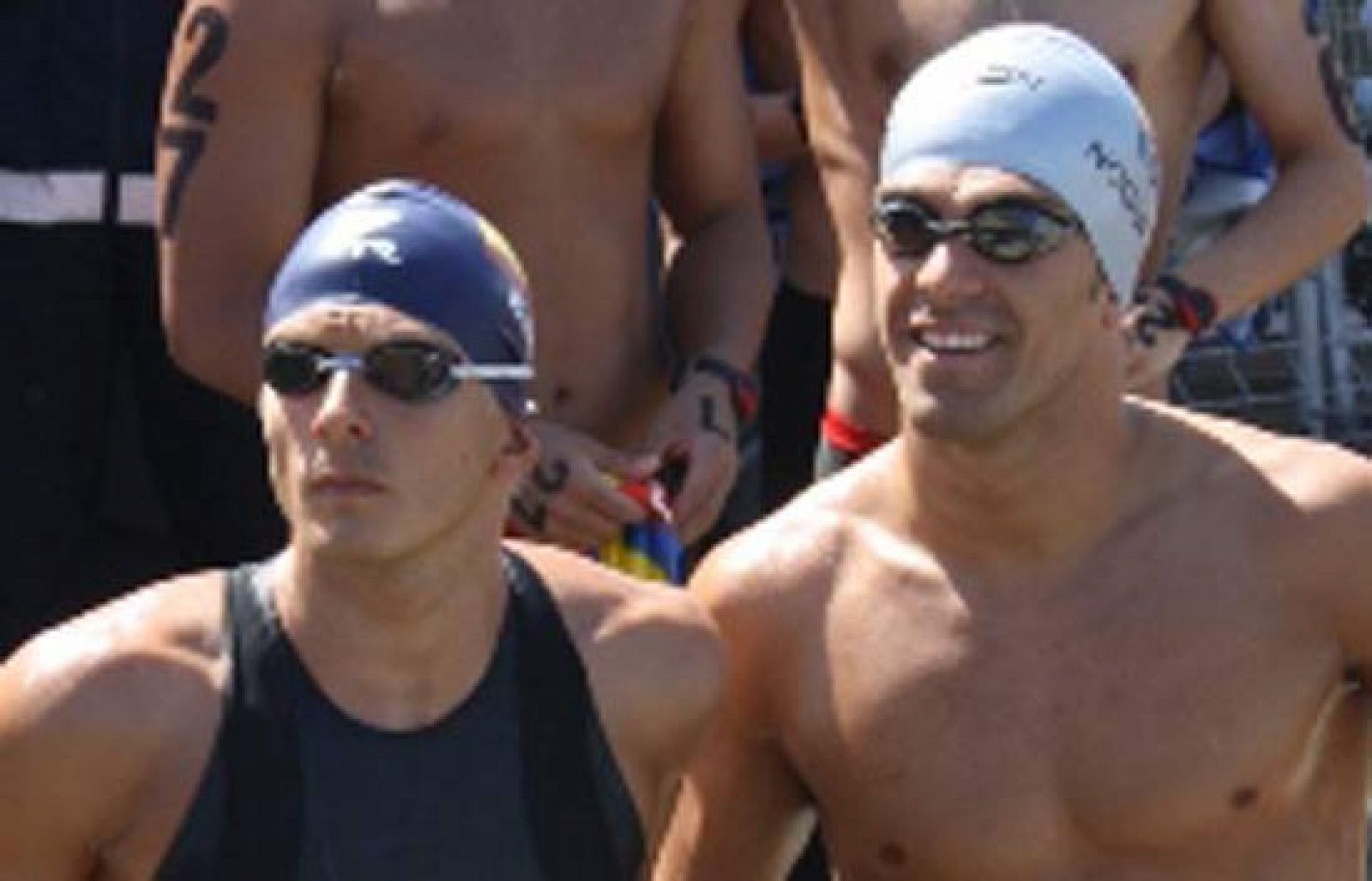Diego Nogueira y Kiko Hervás terminan octavo y dçécimo respectivamente en la prueba de 5 kilómetros de Aguas Abiertas del Mundial de Natación de Roma.  