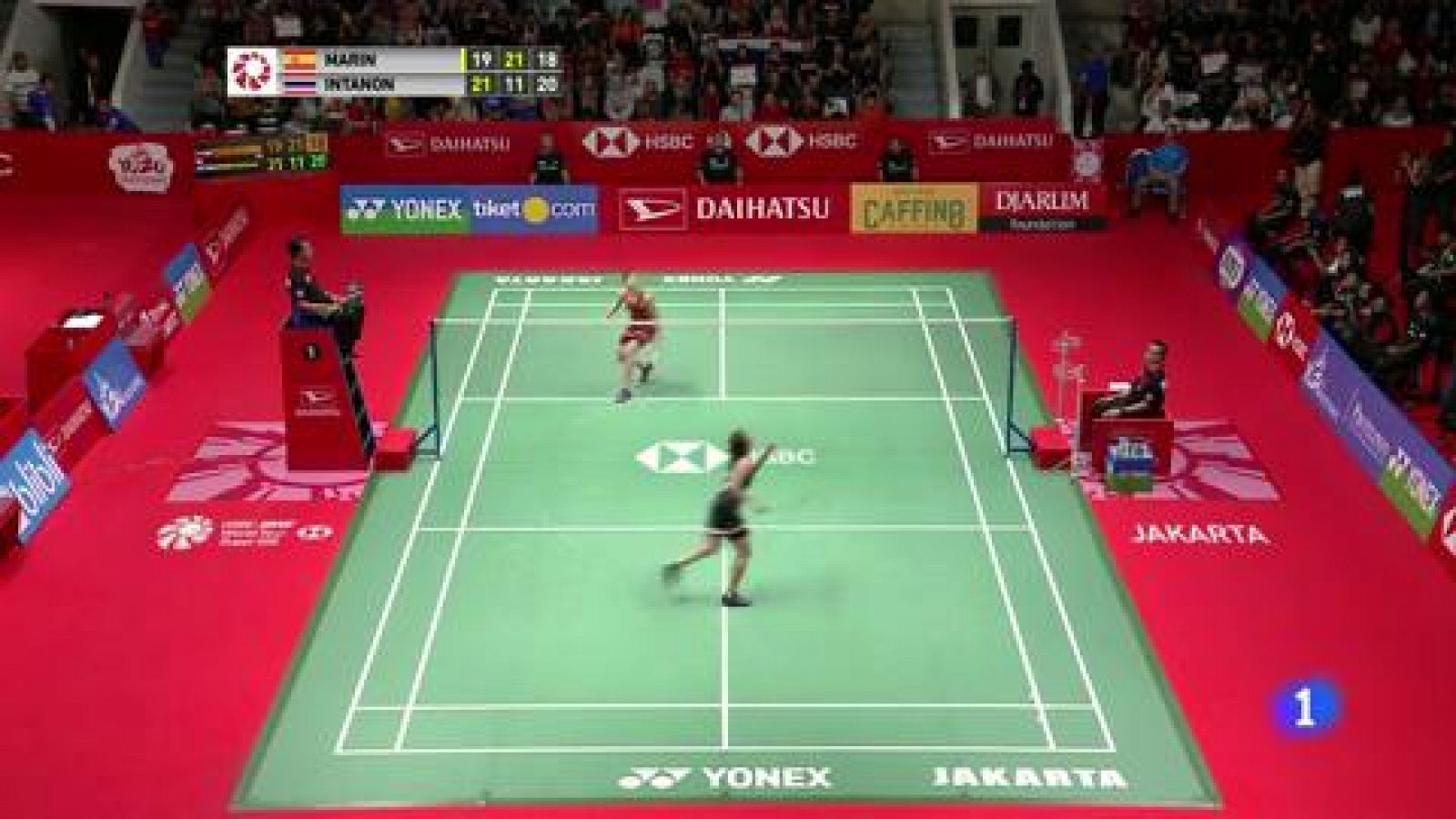 Carolina Marín cae en la final del Masters de Indonesia ante la tailandesa Ratchanok Intanon