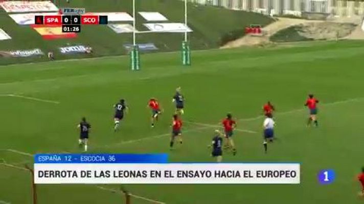 Telediario 1 - Las Leonas no aprovechan sus ocasiones y caen frente a Escocia