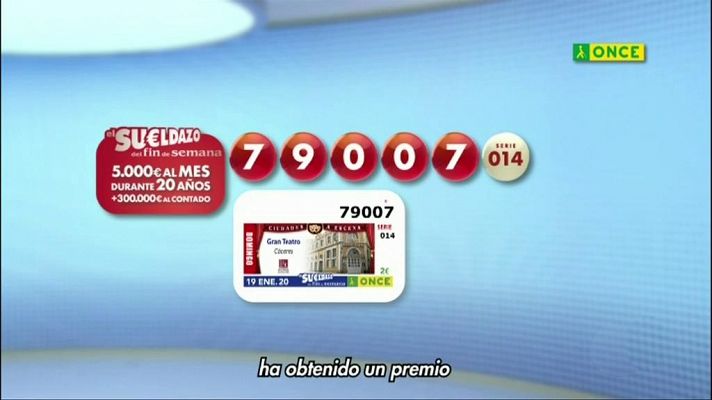 Sorteos ONCE - Sorteo ONCE - 19/01/20